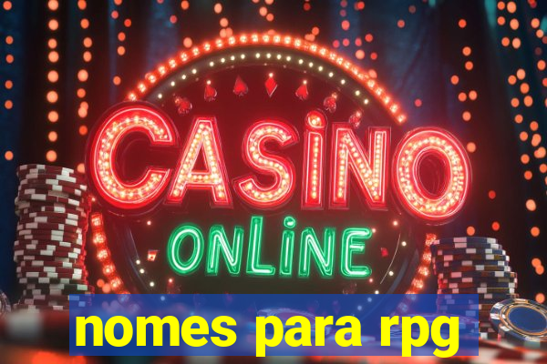 nomes para rpg